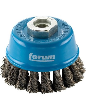 Topfbürste Stahldraht M14 65x0,50mm gezopft FORUM