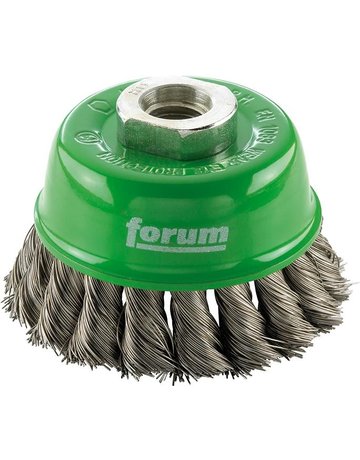 Topfbürste rostfrei M14 65x0,50mm gezopft FORUM