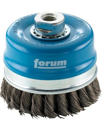 Topfbürste Stahldraht M14 100x0,80mm gezopft FORUM