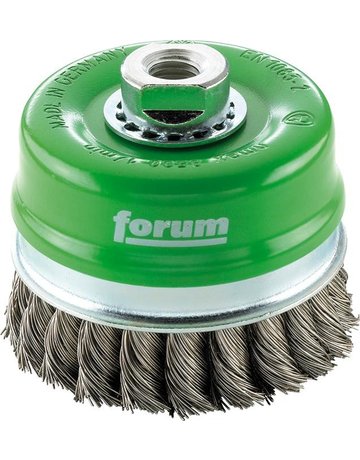 Topfbürste rostfrei M14 80x0,50mm gezopft FORUM