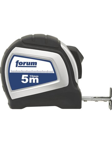 Taschenbandmaß Autolock 5mx19mm weiß FORUM