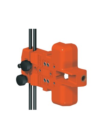 Bohrlehre, für BLUMOTION-Türdämpfer, griffseitig, orange
