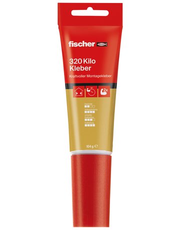 320 Kilo Kleber 80ml,weiß - fischer