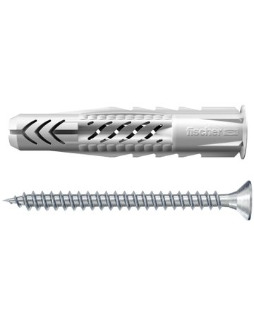 Universaldübel UX 8x50 R S/25 mit Rand und Schraube - fischer
