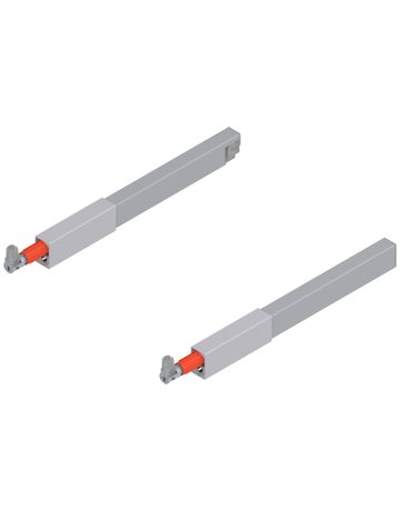 TANDEMBOX Längsreling (oben), für Frontauszug, NL=270 mm, links/rechts, für TANDEMBOX antaro, R9006 weissalumin. - Blum