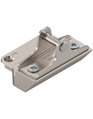 AVENTOS HK-XS Hochklappe, Frontbefestigung für schmale Alurahmen, durch Schrauben, vernickelt - Blum - 1