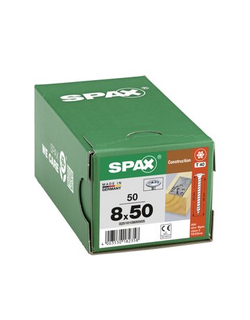Holzschraube Hi.FORCE Tellerkopf 8x50mm,Vollgw,Innensechsrund T40,WIROX - SPAX - 4
