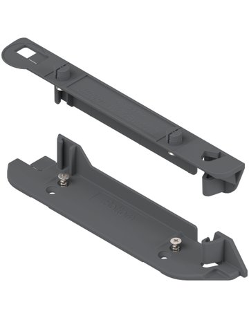 SERVO-DRIVE Trägerprofil-Aufnahme vertikal, unten/oben, R7037 staubgrau - Blum - 1