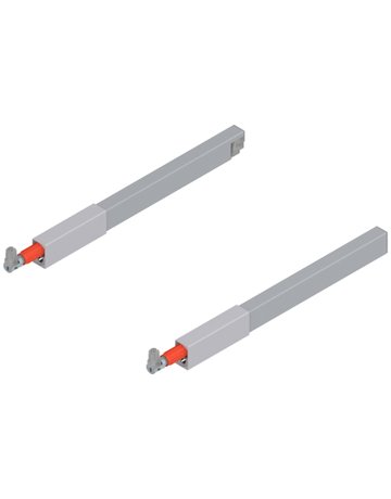 TANDEMBOX Längsreling (oben), für Frontauszug, NL=300 mm, links/rechts, für TANDEMBOX antaro, R9006 weissalumin. - Blum