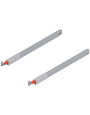 TANDEMBOX Längsreling (oben), für Frontauszug, NL=400 mm, links/rechts, für TANDEMBOX antaro, R9006 weissalumin. - Blum