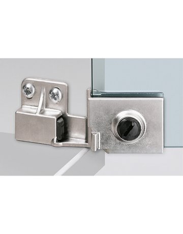Glastürscharnier ET 5150, vernickelt, matt - Hettich - 1