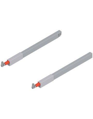 TANDEMBOX Längsreling (oben), für Frontauszug, NL=350 mm, links/rechts, für TANDEMBOX antaro, R9006 weissalumin. - Blum