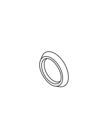 Muschel-Griff zum Kleben Alu eloxiert D = 40 mm - Hawa