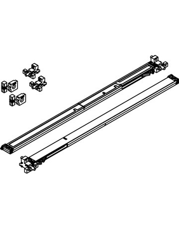 Dämpfeinzug Combino 50 H Mixslide (MS) /Forslide (FS) - Hawa - 1