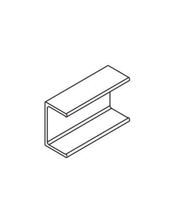 COMBINO 20/35 CLIP-TEIL ALU FÜR HOLZBLENDE 056.3039.001 - Hawa - 1