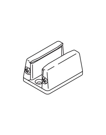 Porta Glas Bodenführung matt verchr einstellbar - Hawa - 1