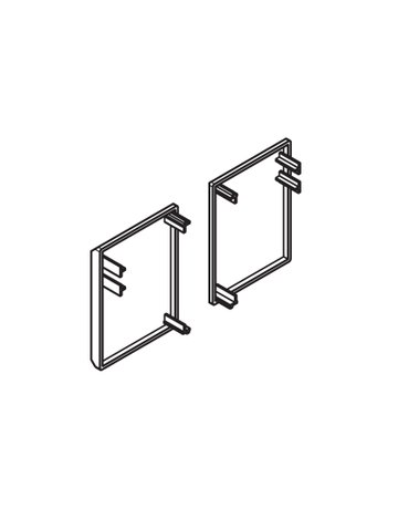 Porta Endkappen-Set Kunstst. anthr. - Hawa - 1