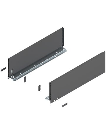 LEGRABOX Zarge, Höhe C (177 mm), NL=550 mm, links/rechts, für LEGRABOX pure, oriongrau matt - Blum