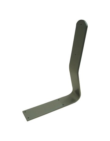 Rückenlehnenhalterung 380 x 280 x 60 mm gebogen, Edelstahl schwarz - Grimme - 1