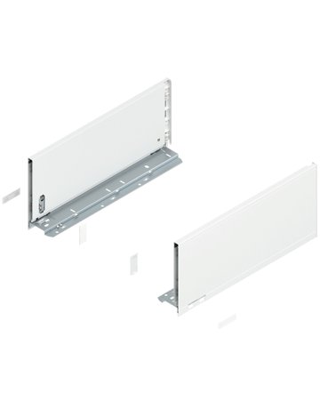 LEGRABOX Zarge, Höhe C (177 mm), NL=400 mm, links/rechts, für LEGRABOX pure, seidenweiss matt - Blum