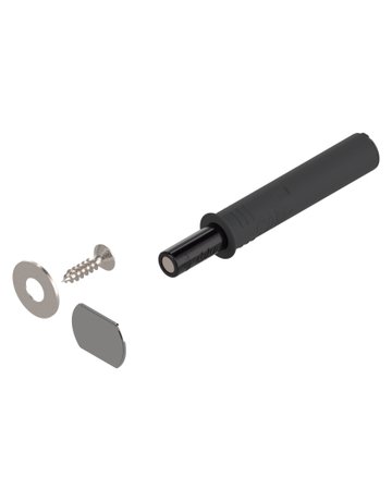 TIP-ON für Türen (Set), Kurzversion, mit Magnet, carbonschwarz - Blum