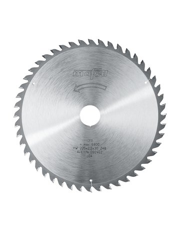 Sägeblatt-HM 225 x 1,8/2,5 x 30 mm, Z 48, WZ, für Feinschnitte - Mafell