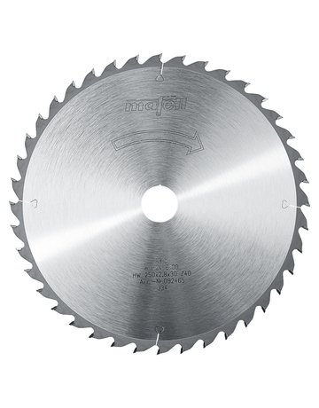 Sägeblatt-HM 250 x 1,8/2,8 x 30 mm, Z 40, WZ, für universellen Einsatz - Mafell