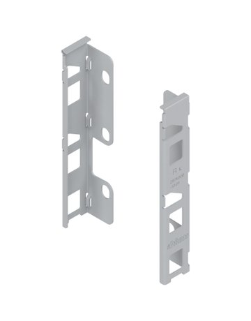 LBX Holzrückwandhalter Höhe K H=140mm silber - Blum - 1