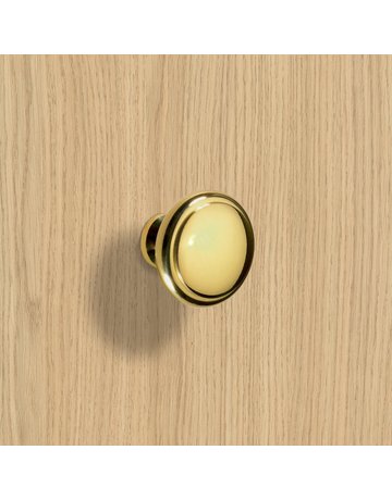 Möbel- Knopf, Solva, 9070575, Durchmesser 30mm, Höhe 23mm, Messing, messing poliert - Hettich - 7