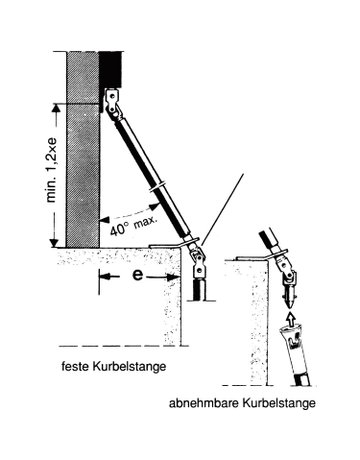Gelenklager mit Lagerplatte verzinkt für Kurbelstange - GEZE - 2