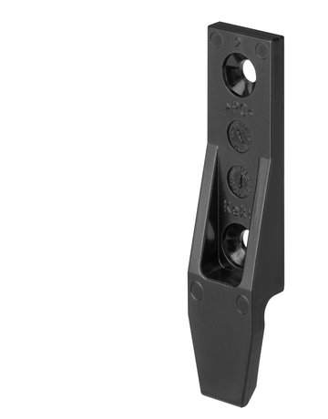 EH Plattenteil ohne Rastnase schwarz für Spanplattenschraube 4 mm - Keku - 1