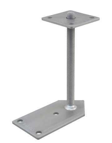 Pfostenträger mit Druckplatte und Gewindestange auf Beton - Pitzl - 1