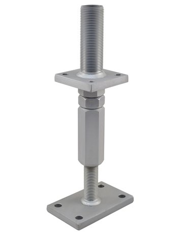 Pfostenträger mit Rohrgewinde und quadratischer Platte 10931 - Pitzl - 1
