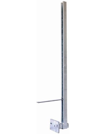 Balkonsäule BSP C-Profil z.Andübeln mit Kröpfung von 30-110 mm Höhe 1000 mm - Pitzl - 1