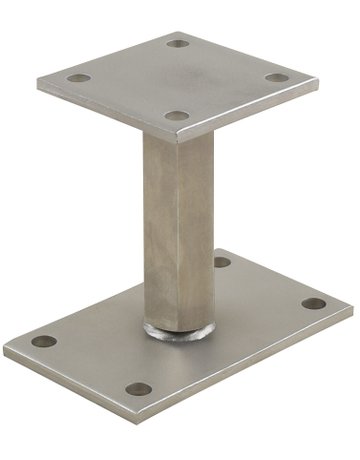 Pfostenträger PTP easy Edelstahl Verstellbereich 146-211 mm V4A - Pitzl - 1