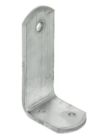 Anschlußlasche für Torpfosten 110 x 60 x 40 x 5 mm alu - Pitzl - 1