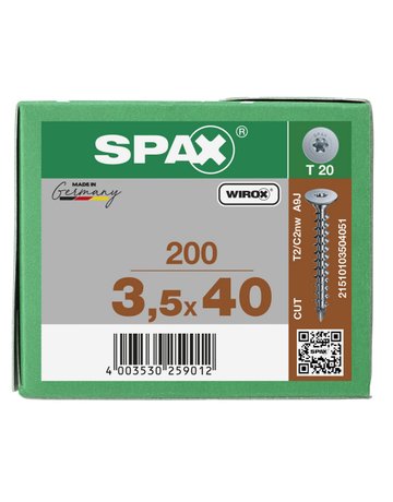 RÜCKWANDKOPF OHNE LINSE T-STAR PLUS T20 3,5x40 - SPAX - 5