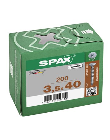 RÜCKWANDKOPF OHNE LINSE T-STAR PLUS T20 3,5x40 - SPAX - 3