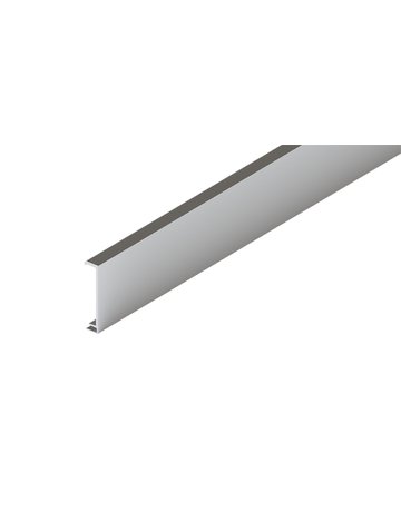 Clipblende eloxiert LL=2000 mm für Sturzverblendung zu Aufnahmeprofil - Hawa - 1