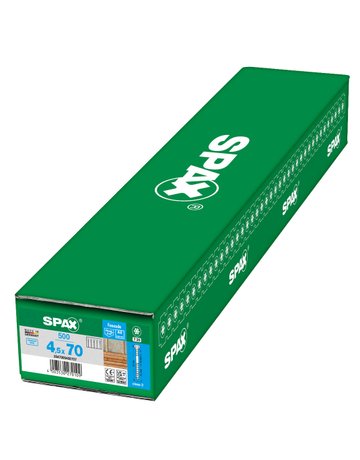 SPAX FASSADENSCHRAUBE A2 T-STAR PLUS T20 FIXIERGEWINDE 4CUT - SPAX - 3