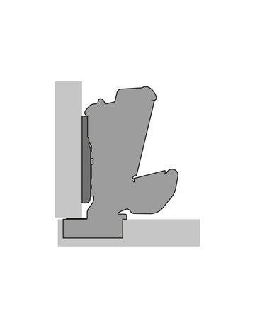 Möbel-Topfscharnier,165° Sensys 8657i,9099540,vorlieg.,vernickelt - Hettich - 3