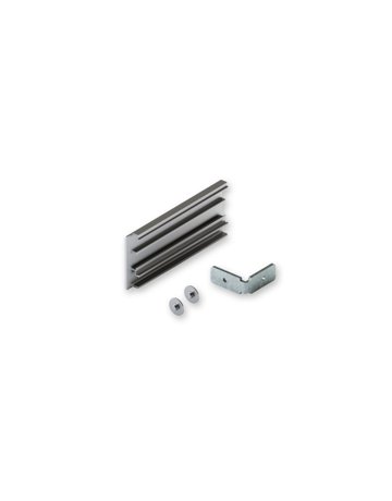 Junior Blendenendstück-Set 95 mm links LM eloxiert - Hawa