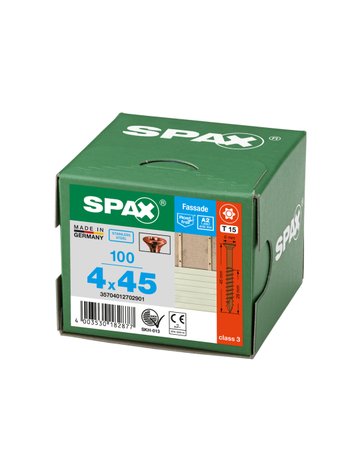 SPAX-S A2 Liko KLEINER KOPF BREMSRIPPEN 4 x 45 mm T-STAR PLUS T15 - 4