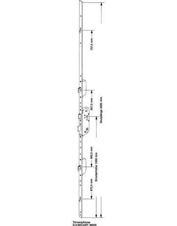 Secury Schloss ferguard MR/R 65/92-10 PZ 20 X 2285, DH 1050 Reparatur - 1
