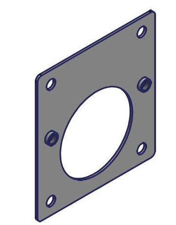Reparaturplatte 3, für Blum Topfband Gewinde 2 x M4 - Topform - 1