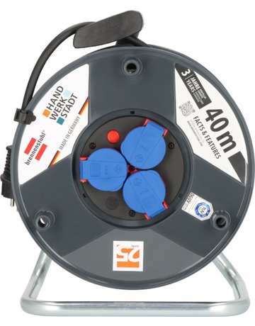 Kabeltrommel Kunststoff Länge 40 Meter H07RN-F3G1,5, IP44 / BGI 608 - brennenstuhl - 3