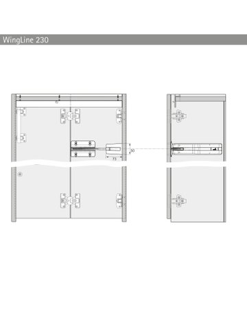 WingLine 230 Laufprofil, 2400 mm, weiß - Hettich - 5