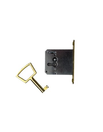 Einst. Möbelschloss rd Stulpe 1732/20 LS IC-Schließung verm. Schlüssel - JuNie