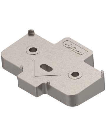 Winkelkeil, kreuzform, +5°, Schraubversion, Distanzstärke: 6 mm, vernickelt - Blum
