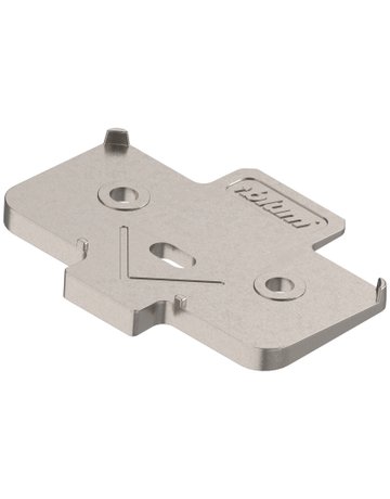 Winkelkeil, kreuzform, -5°, Schraubversion, Distanzstärke: 6 mm, vernickelt - Blum